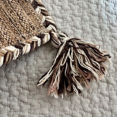 北欧 ナチュラル　シェニールマット 190×130cm ライトブラウンの画像