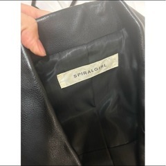 SPIRAL GIRL ダブルライダース ブラックの画像
