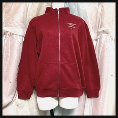 ꒰Velmeille꒱なめらかスウェット ジップジャケット 赤 ...