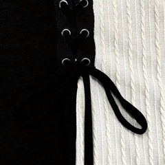 レディース 長袖トップス ブラックの画像