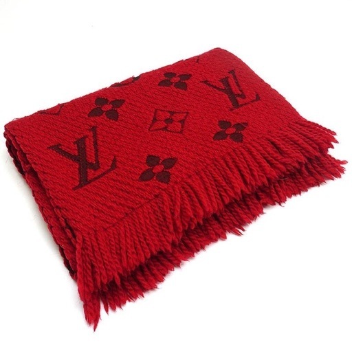 美品】LOUISVUITTON ルイヴィトン エシャルプ ロゴマニア マフラー 美