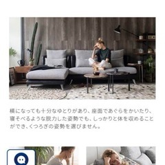 ARMONIAアルモニアのカウチソファです。の画像