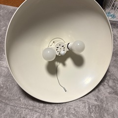 カフェ風ペンダントライト　白の画像