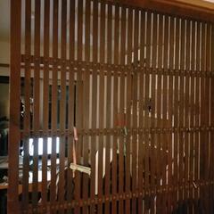 味のある格子戸①です　30年ぐらい前に骨董屋さんで買いました