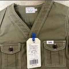 新品Leeノーカラージャケット☆120サイズの画像