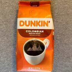 ①ダンキンドーナッツ　コーヒー挽き豆（ミディアムロースト）