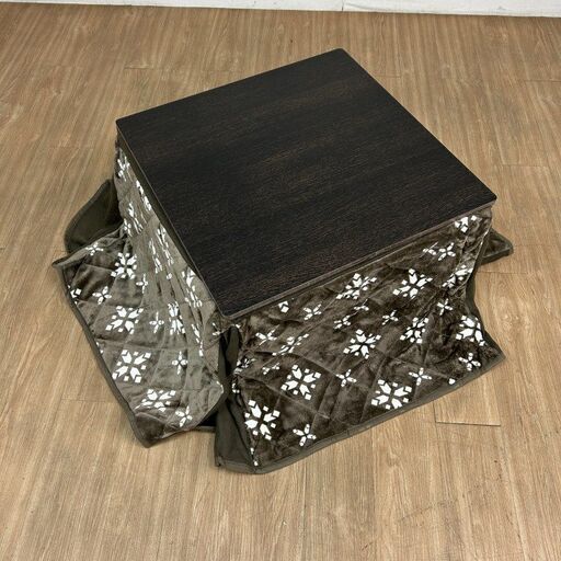 【新品】☆折れ脚布団付きこたつ68ブラウン＆ネイビー☆
