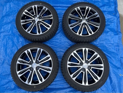 美品★2022年製ダンロップ スタッドレスタイヤ165/55R15 ダイハツ純正