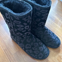 ムートンブーツ AZUL ヒョウ柄 アニマルの画像