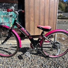 24インチ　子供自転車　ヘルメット付き　