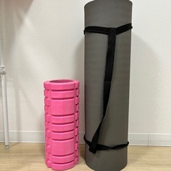 ヨガマット＆フォームローラーセットの画像