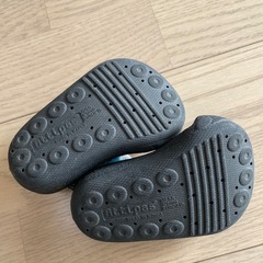Attipas アティパス　ベビーシューズ　12.5cm おばけ柄　ブラック×ホワイトの画像