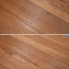 ≪yt1834ジ≫ カリモク家具 耳付き座卓 幅150cm 集成材 ウォールナット？ 天板KP50020175 ローテーブル おしゃれ 中古家具/宮城県仙台市 70205-08の画像