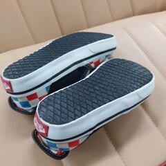 ギンガムチェック　VANS  シューズ　19cm・バンズ・の画像