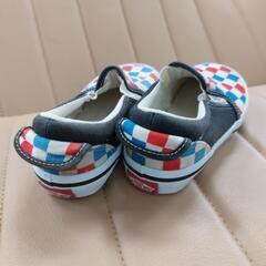 ギンガムチェック　VANS  シューズ　19cm・バンズ・の画像