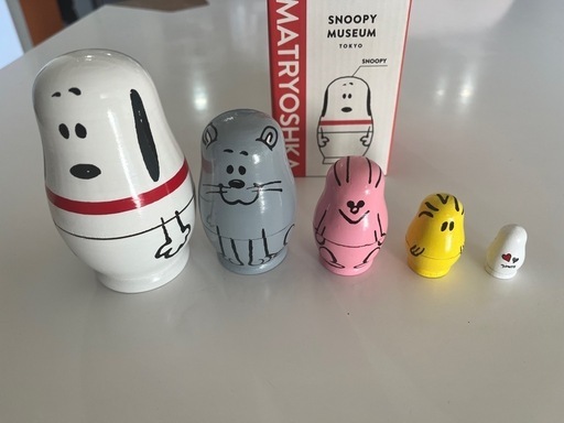 スヌーピーミュージアム　マトリョーシカ PEANUTS - スヌーピーミュージアム 限定 マトリョーシカ の通販