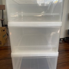 引き出し型衣装ケース×3（一つのみでも可能）