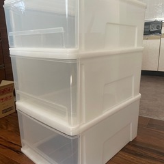 引き出し型衣装ケース×3（一つのみでも可能）の画像