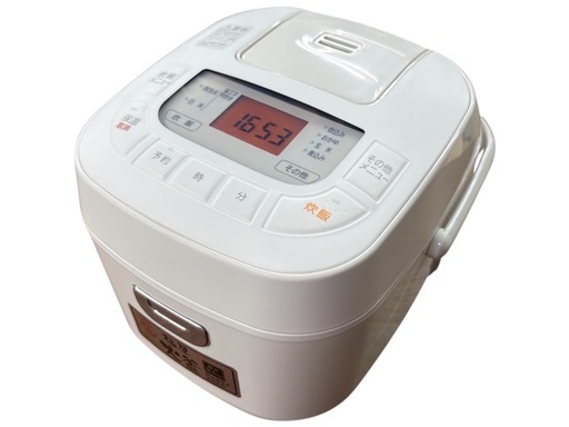 NO.2211【2021年製】アイリスオーヤマ ジャー炊飯器 KS-RC21M05-W 3合炊き 家電 中古