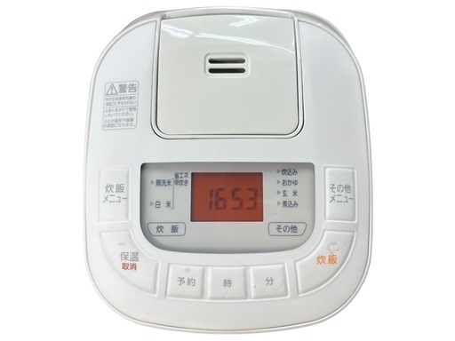 NO.2211【2021年製】アイリスオーヤマ ジャー炊飯器 KS-RC21M05-W 3合炊き 家電 中古