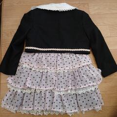 120サイズセットアップワンピ　19cmお出かけ靴　卒園式、入学式にの画像