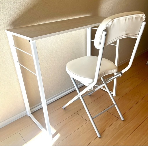 お値下げ中!【ニトリ】折りたたみテーブル・イスセット