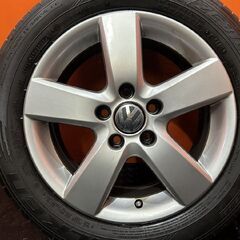 【FALKEN ZIEX ZE310RA 205/55R16】夏タイヤ【VW ゴルフ 純正ホイール 16インチ 6.5J5HPCD112+50】23年製 バリ溝　(KTM304)の画像