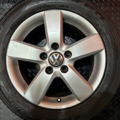 【FALKEN ZIEX ZE310RA 205/55R16】夏タイヤ【VW ゴルフ 純正ホイール 16インチ 6.5J5HPCD112+50】23年製 バリ溝　(KTM304)の画像