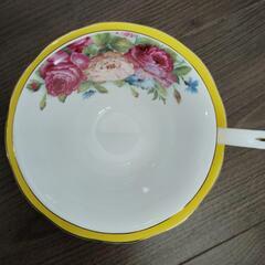 [商談中]黄色いティーカップの画像