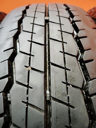 DUNLOP SP175N 195/80R15 107/105N LT 15インチ 夏タイヤ 4本 20年製 バリ溝 ハイエース キャラバン等　(VTL245)