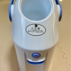 【中古】Pigeon ピジョン らくらくおむつポットン おむつ用 ゴミ箱 ごみ箱 防臭の画像