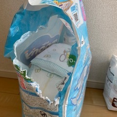 【開封済み 未使用品】64枚セット！赤ちゃん 乳幼児 新生児 おむつセット moony ムーニー パンパースの画像