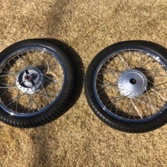 【美品】スーパーカブ　JA44（AA09 ）ホイール　前後（タイヤ付）