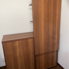 【木製キッチンボード】カラー：ウォールナットの画像