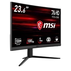 
MSI 湾曲ゲーミングモニター G24C4 E2 23.6イン...