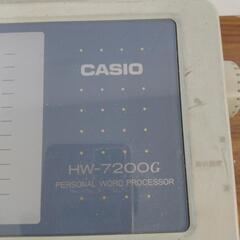 ジャンク CASIO HW-7200G ワープロ 通電不可 電源ケーブル付 カシオの画像