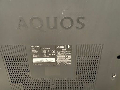 シャープ 60V型 4K 液晶テレビ AQUOS LC-60US30 動画アプリ
