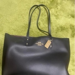 coach レザートートバッグ