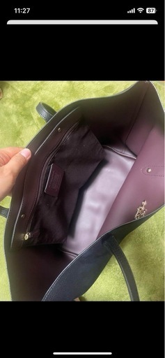 coach レザートートバッグ