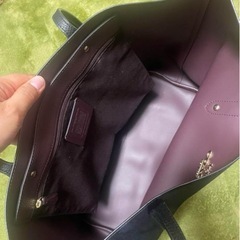 coach レザートートバッグの画像