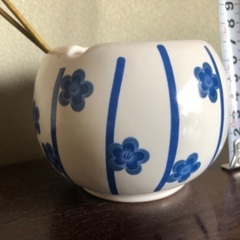 ミニ火鉢 灰入り インテリア オブジェ 茶会 和風の画像