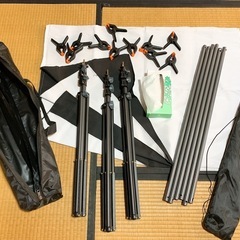 撮影用　背景　スタンド　布　三脚　