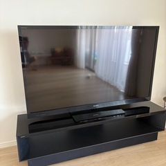 【決まりました】）SONY 60型テレビ（スピーカー付きテレビ台セット）