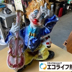 陶器人形　ピエロ　おどけた顔が可愛いです❗️