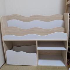 　交渉中　ニトリ(NITORI) キッズ収納ラック ミア3 ナチ...