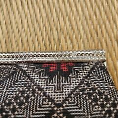 大島紬 クラッチバッグの画像