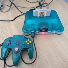 レトロゲーム　ニンテンドー64 クリアブルー　