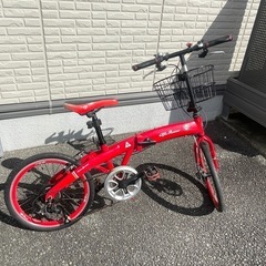 折りたたみ自転車の画像