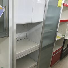 【ジャングルジャングルサカイ石津店】キッチンボード　スライド式　ガラス　フルスライドレール　オシャレ　モイス加工　新生活　二人暮らし　堺市　石津
