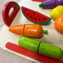 ウッドフルーツ🍎🍌おもちゃ　　木のおもちゃ　野菜の画像